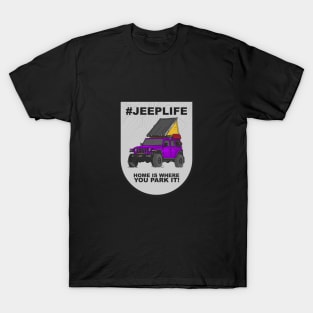 Jeep Life Jeep Wrangler Offroad 4x4 - Purple T-Shirt